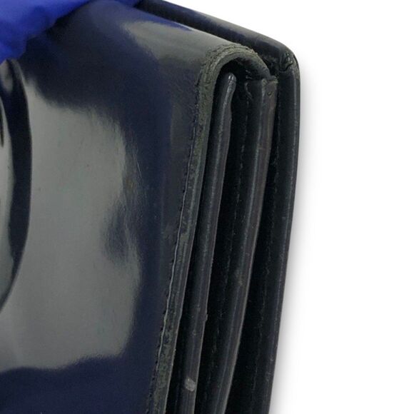 Gucci (Authentic) Vintage Y2K Soho GG Black Patent Leather Long Wallet VGUC - Picture 5 of 11